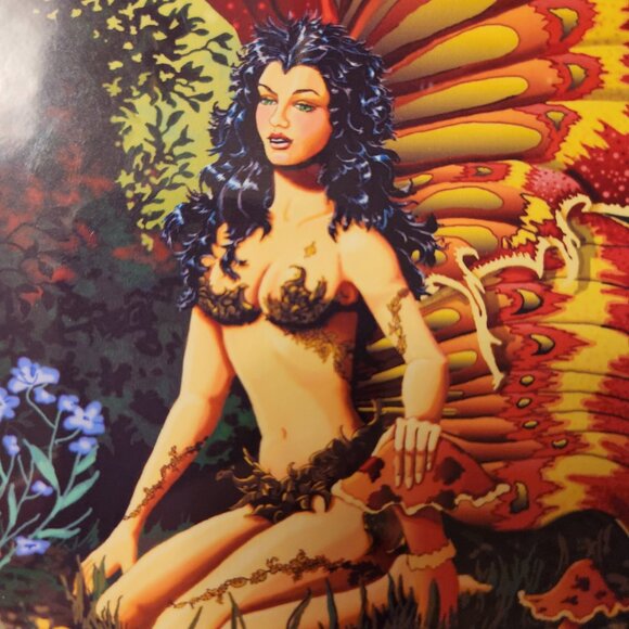 Thistle fairy artwork - vintage - Picture 4 of 6